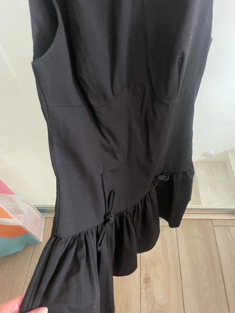 Zara Black Peplum Top thumbnail 2