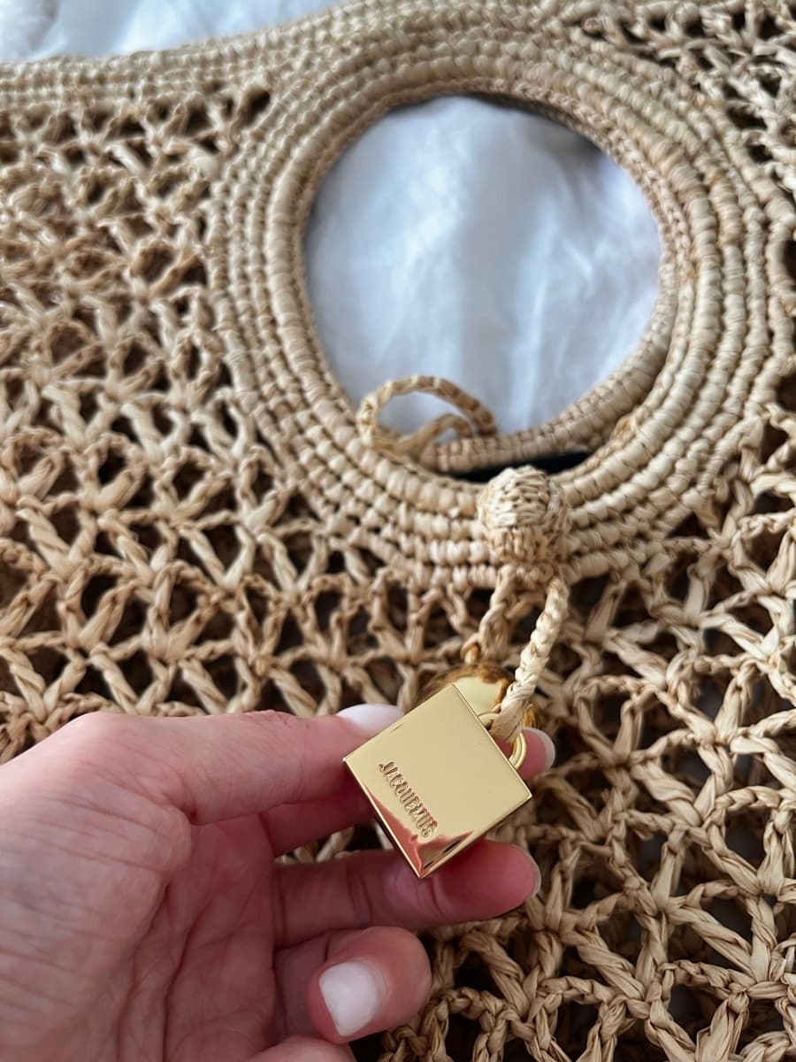 Jacquemus Spiagga Woven Raffia Tote Bag thumbnail 2
