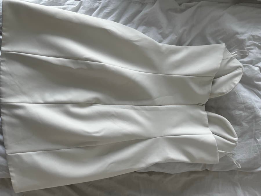 Zara White Strapless Mini Dress thumbnail 5