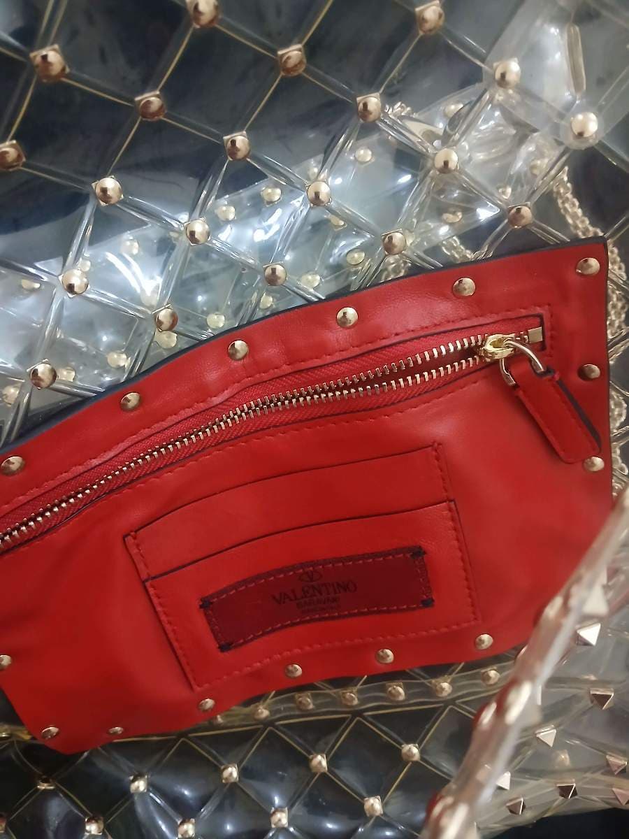Valentino Clear Studded Top Handle Bag thumbnail 7