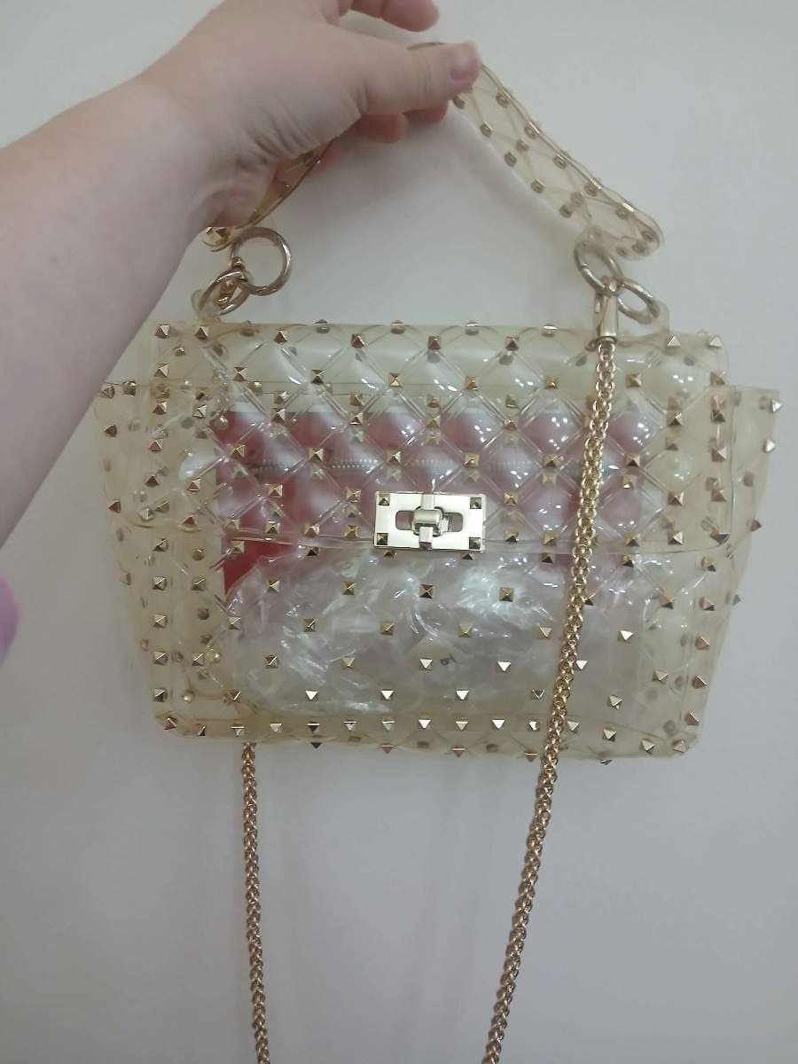 Valentino Clear Studded Top Handle Bag thumbnail 4