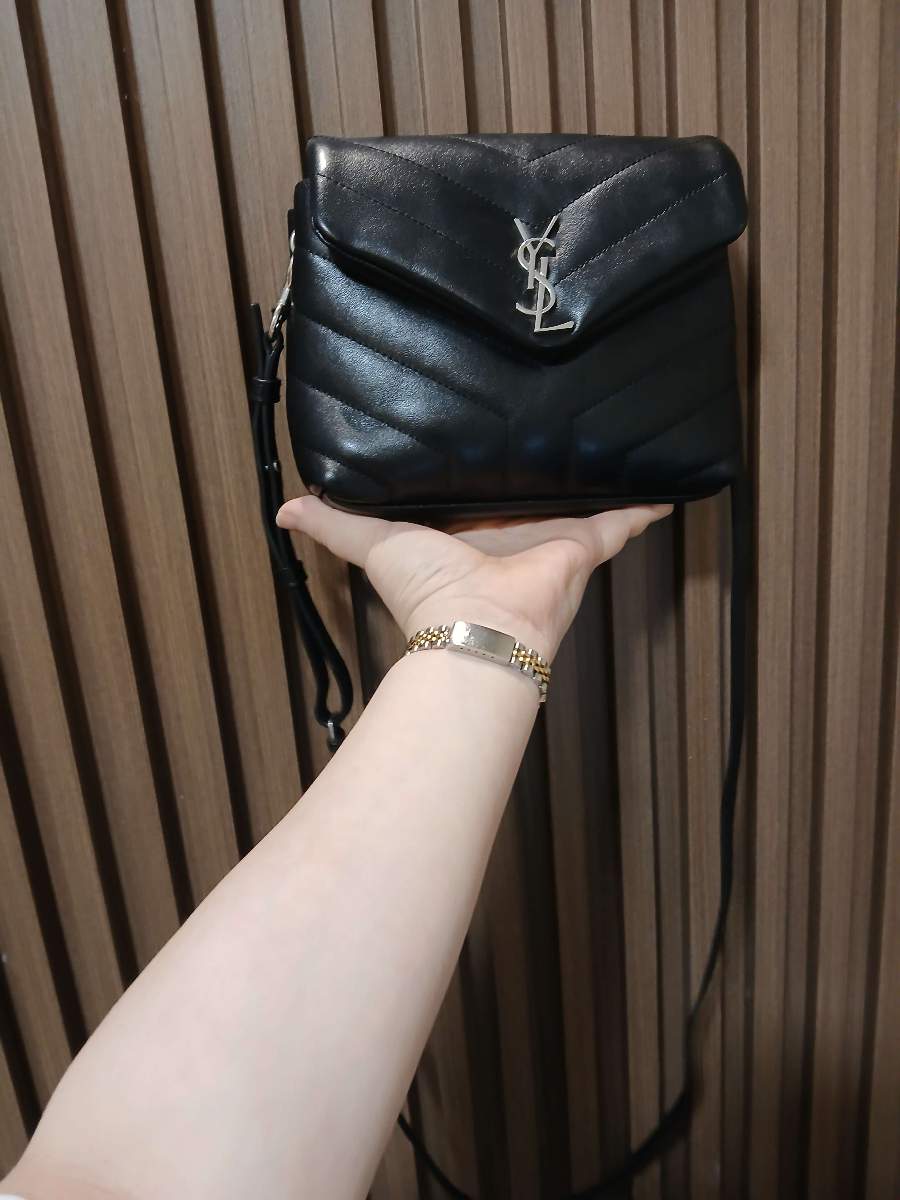 Saint Laurent Quilted Leather Pouch mini loulou with sling thumbnail 6