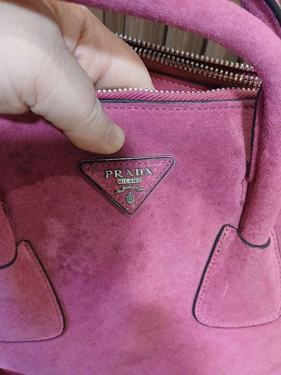 Prada Suede Tote Bag thumbnail 8