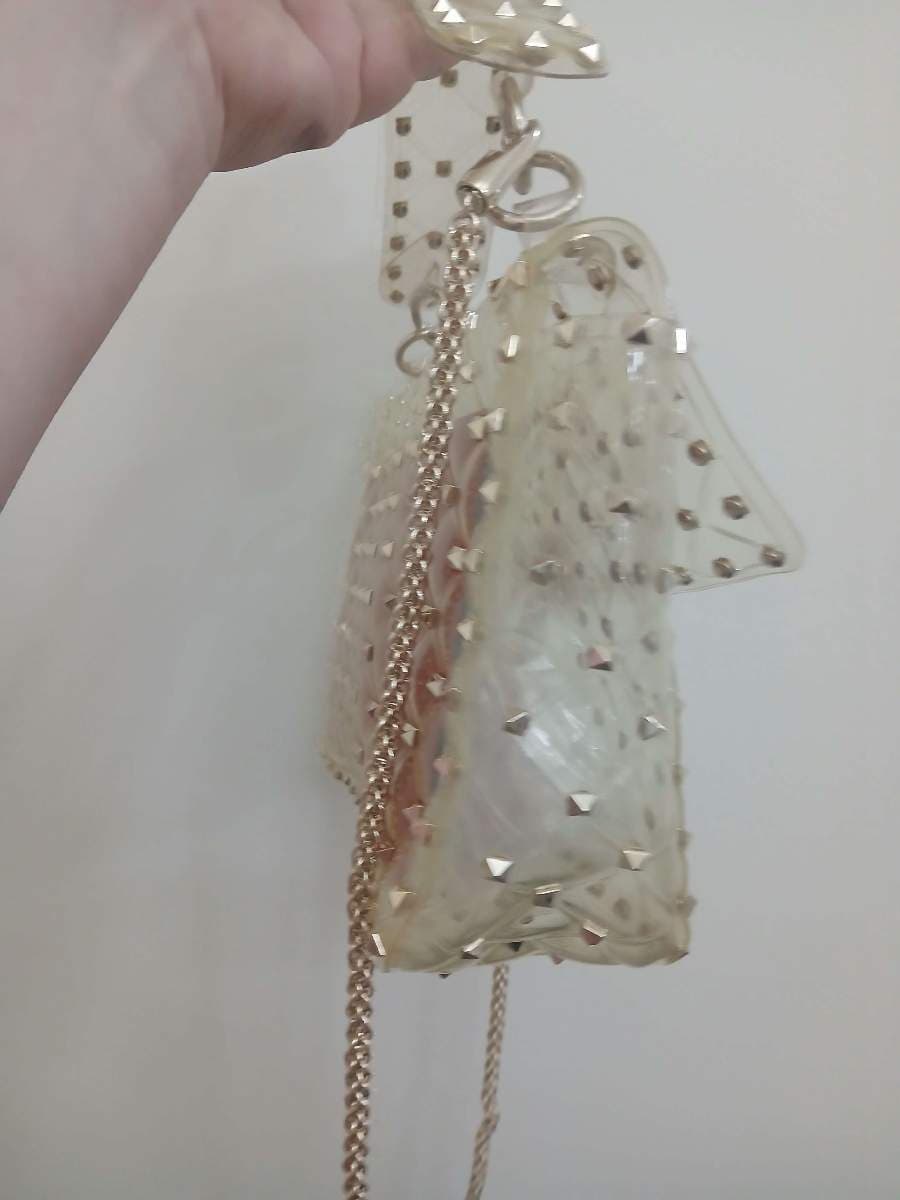 Valentino Clear Studded Top Handle Bag thumbnail 3