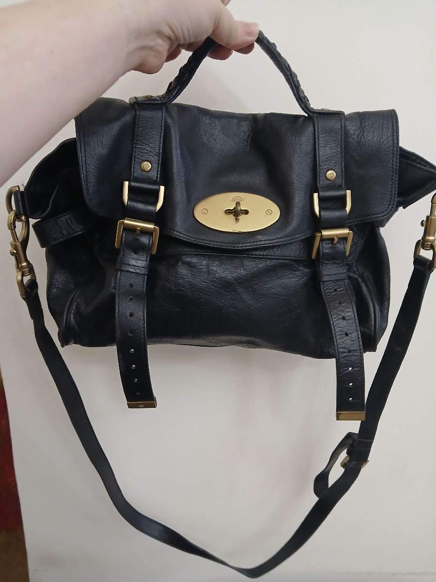 Mulberry Black Leather Satchel thumbnail 5