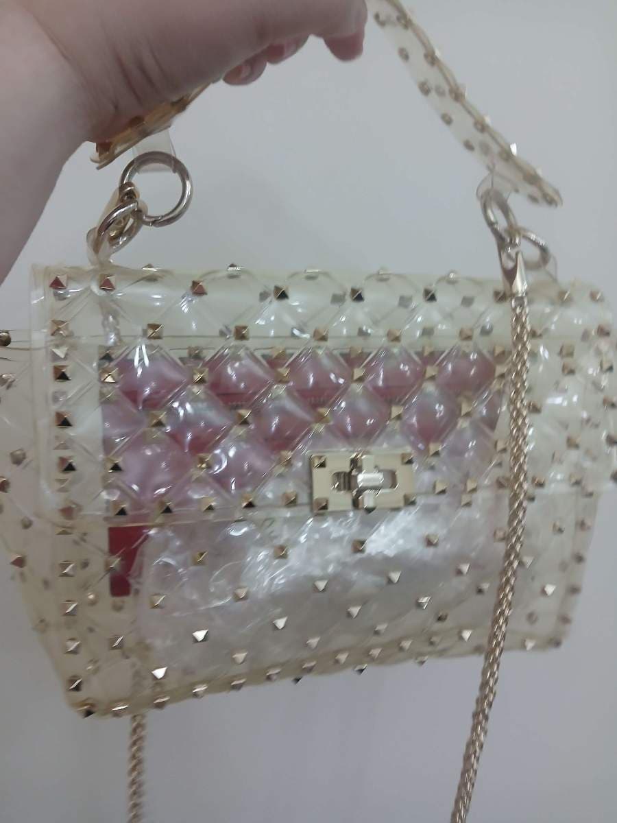 Valentino Clear Studded Top Handle Bag thumbnail 2