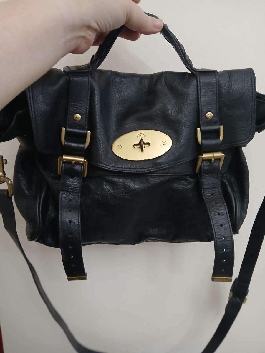 Mulberry Black Leather Satchel