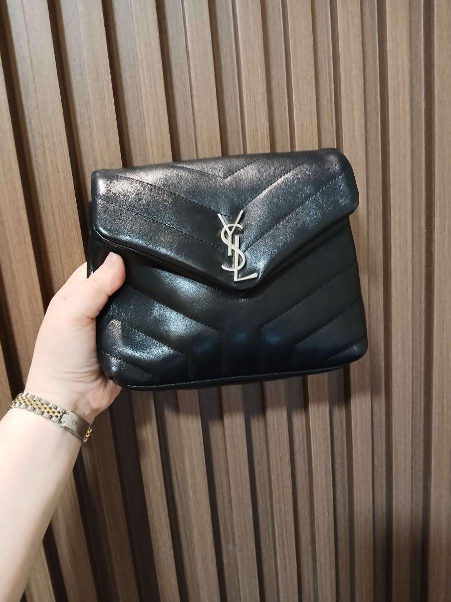 Saint Laurent Quilted Leather Pouch mini loulou with sling thumbnail 2