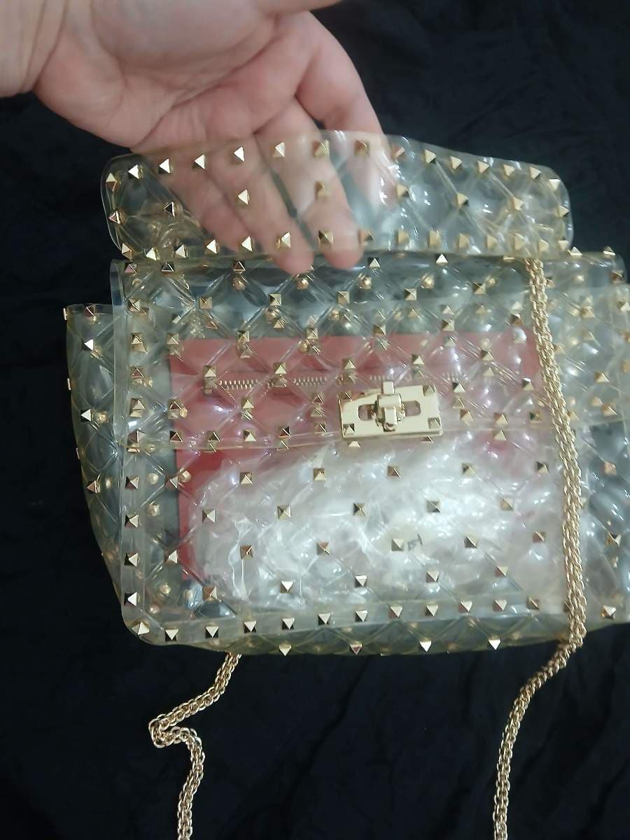 Valentino Clear Studded Top Handle Bag thumbnail 10