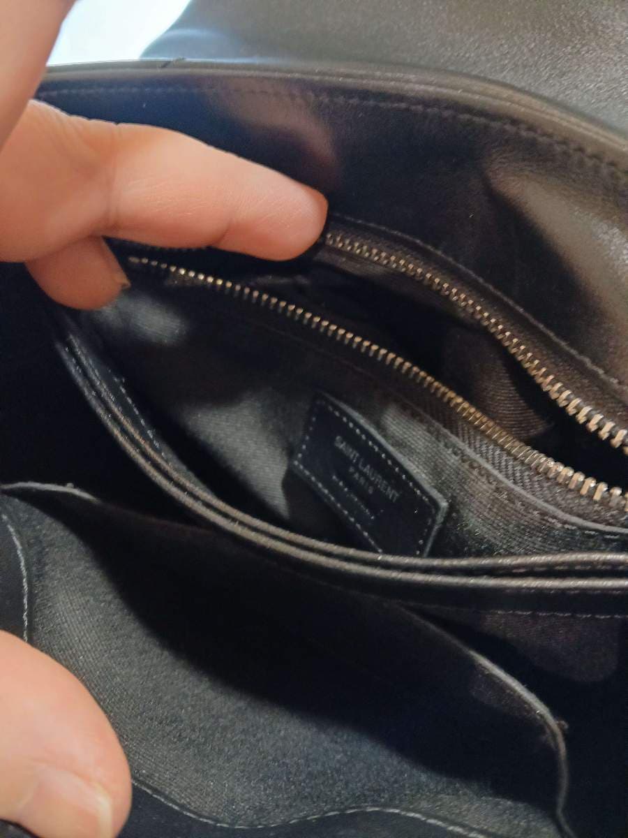 Saint Laurent Quilted Leather Pouch mini loulou with sling thumbnail 7