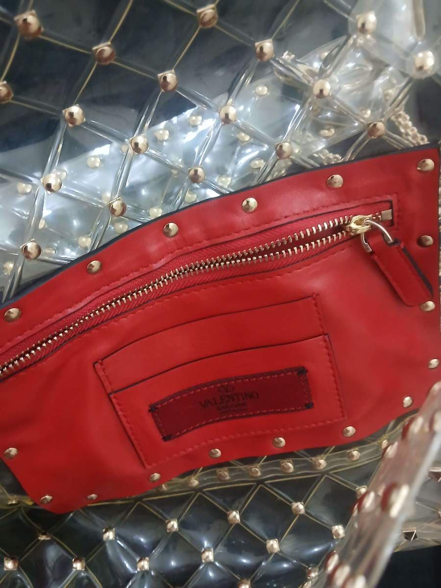 Valentino Clear Studded Top Handle Bag thumbnail 6