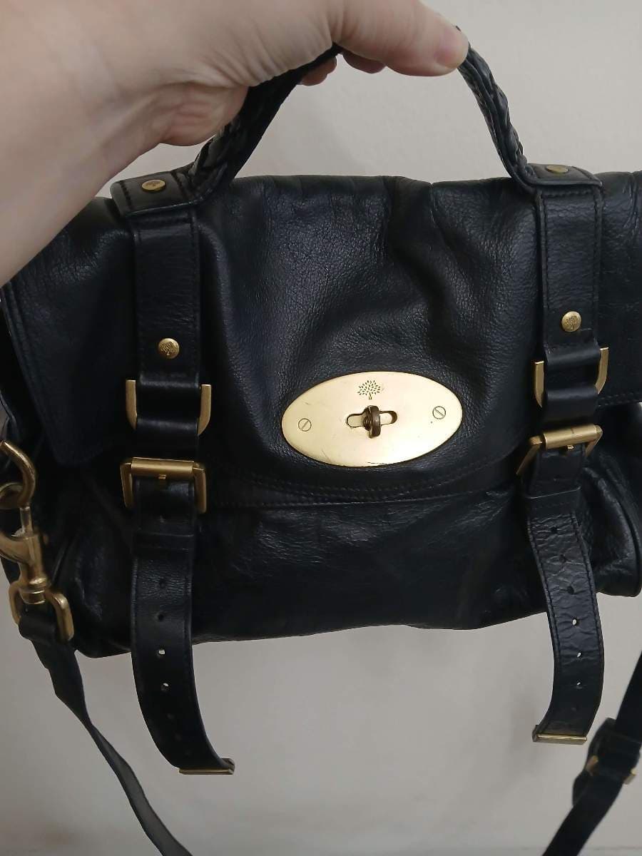 Mulberry Black Leather Satchel thumbnail 3