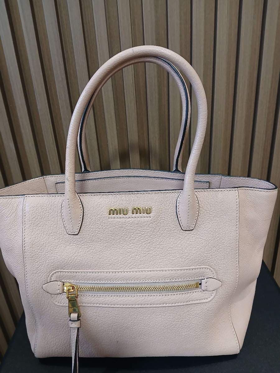 Miu Miu Leather Tote Bag thumbnail 7