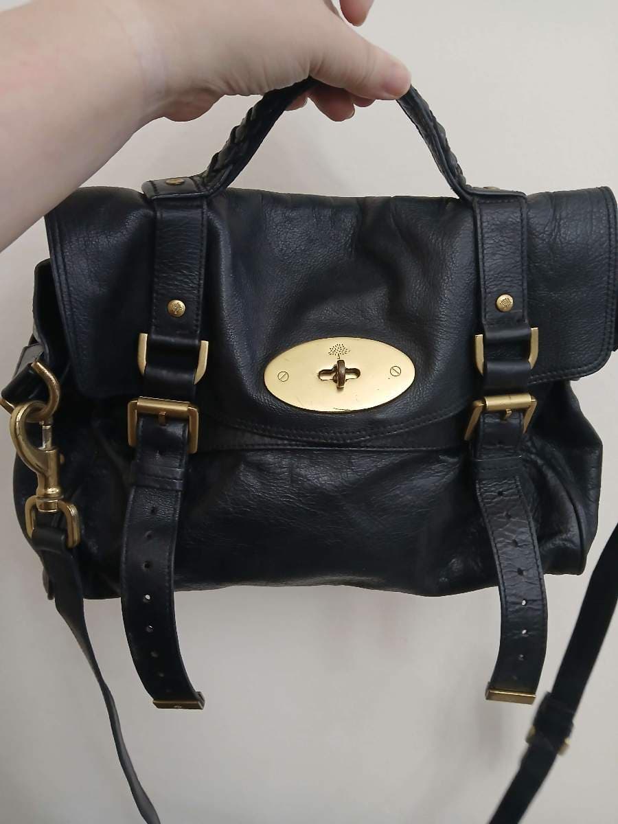 Mulberry Black Leather Satchel thumbnail 2