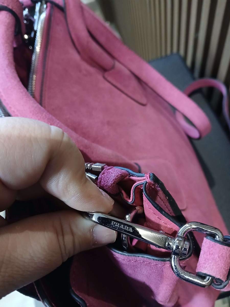 Prada Suede Tote Bag thumbnail 9