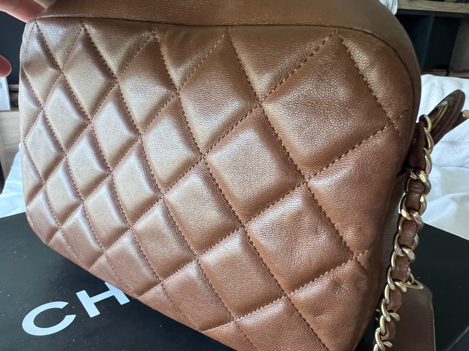 Chanel brown cassette bag thumbnail 2