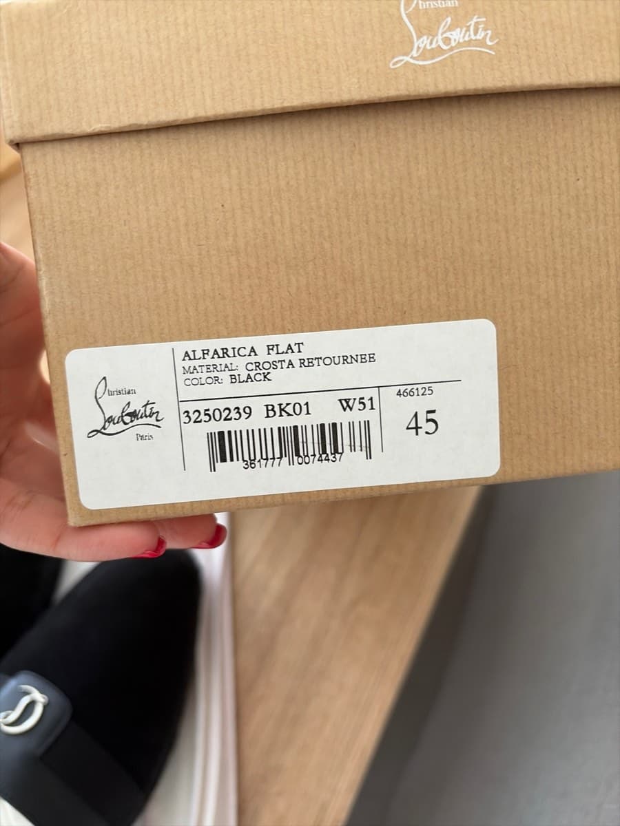 Christian Louboutin Black Suede Loafers thumbnail 4
