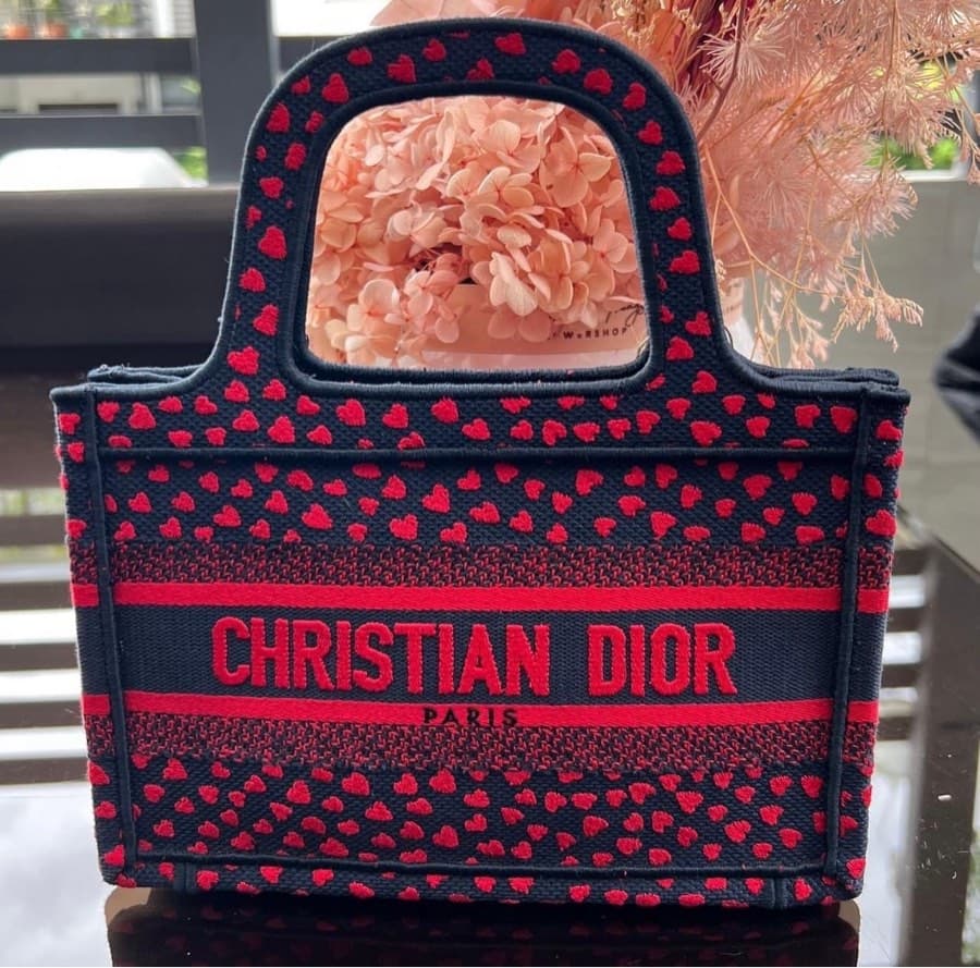 Christian Dior Paris Heart Mini Book Tote thumbnail 2