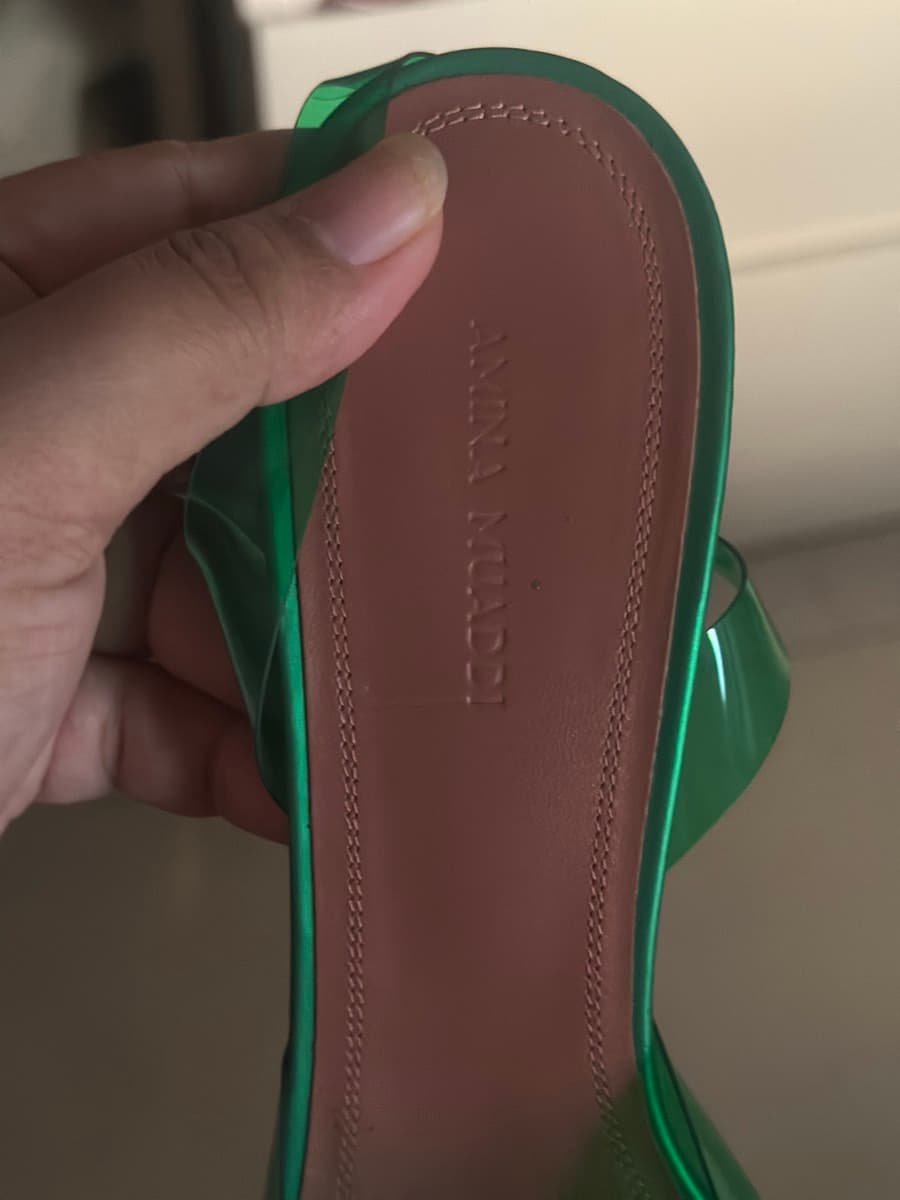 Amina Muaddi Begum Glass Pumps Size 40 thumbnail 6