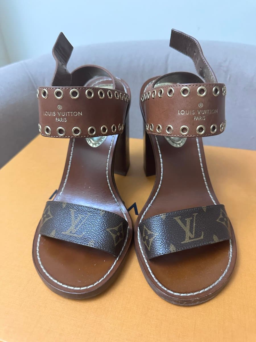 Louis Vuitton Monogram Sandals Size 40 thumbnail 6
