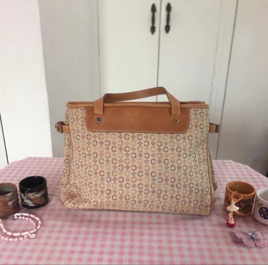 Celine Macadam Canvas Tote