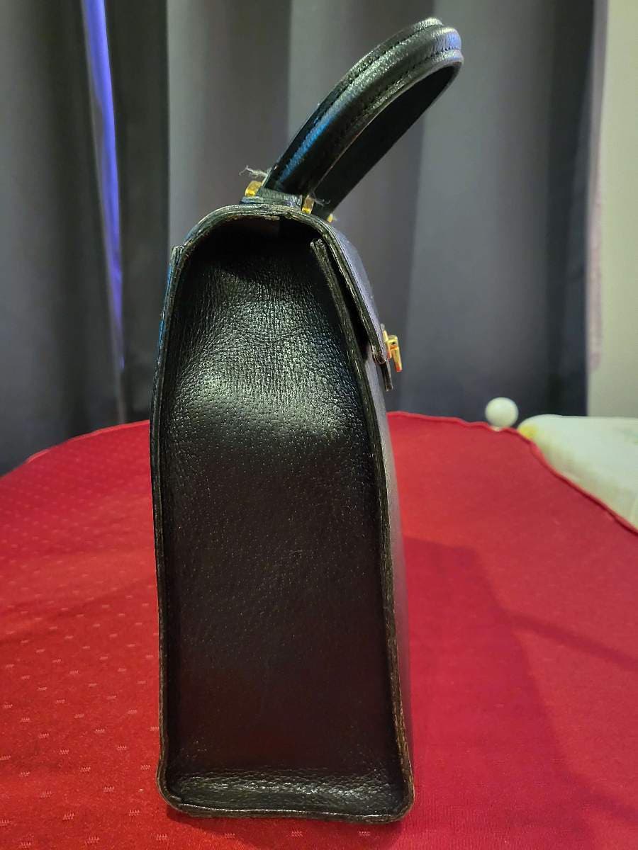 Valentino Garavani Black Leather Top Handle Bag thumbnail 10