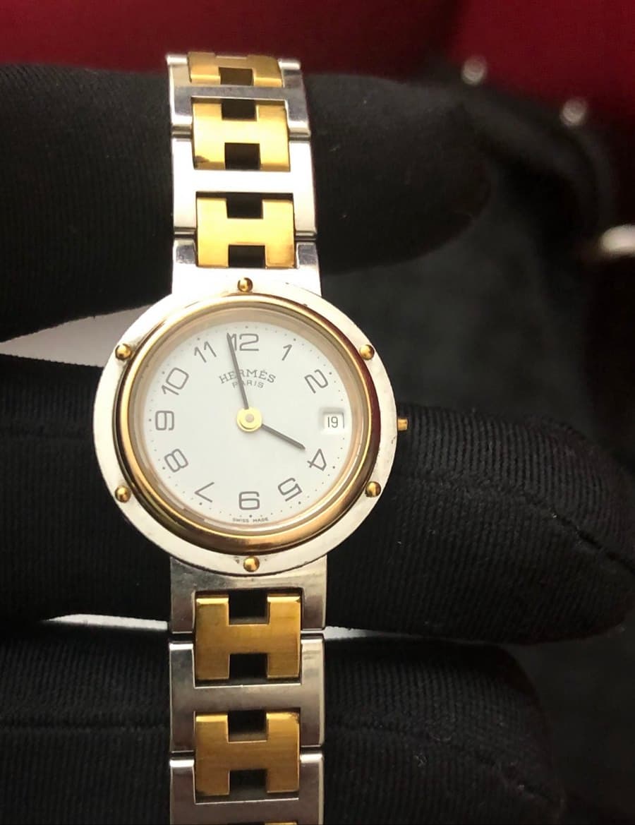 Hermes Clipper Two-Tone Watch thumbnail 3