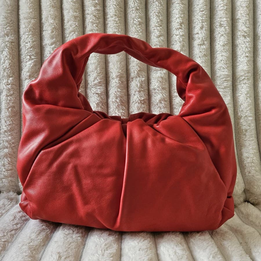 Bottega Veneta Red Shoulder Pouch Bag thumbnail 2