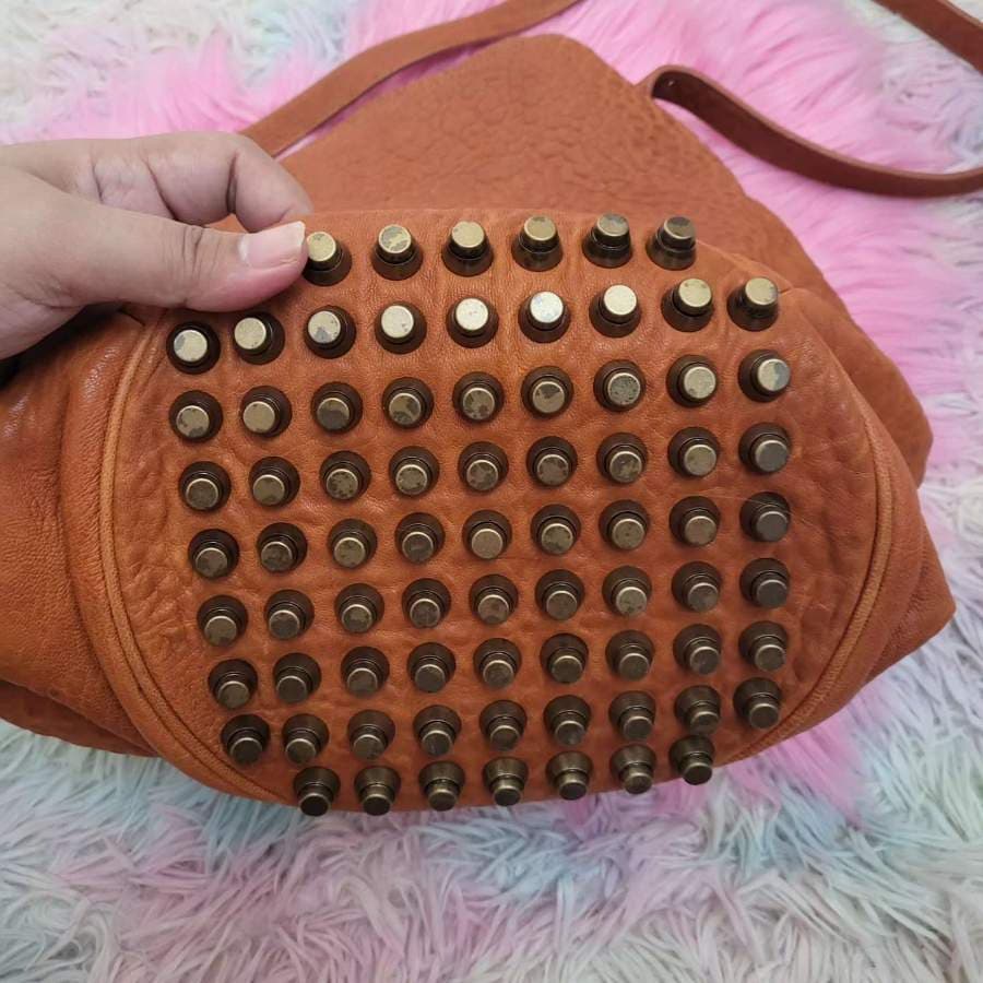 Alexander Wang Studded Brown Leather Bucket Bag thumbnail 8