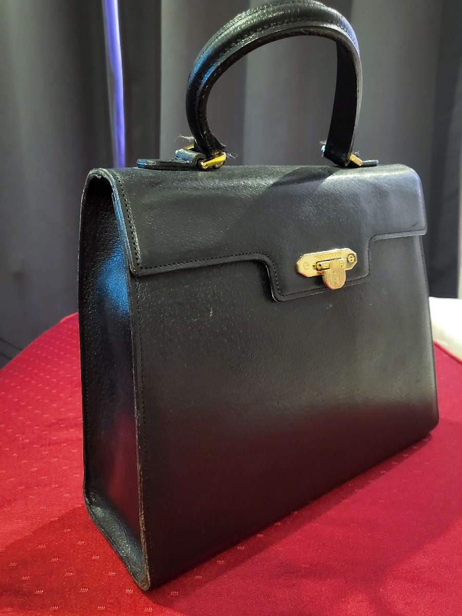 Valentino Garavani Black Leather Top Handle Bag thumbnail 6