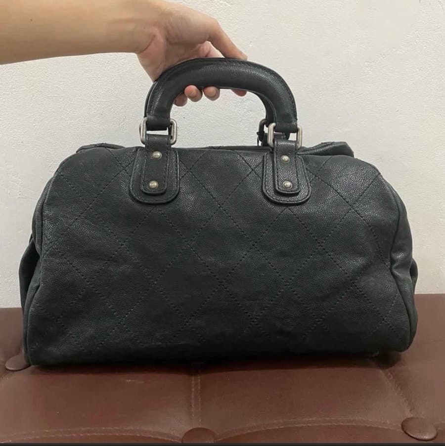 Chanel Black Caviar Leather Doctors Handbag thumbnail 2