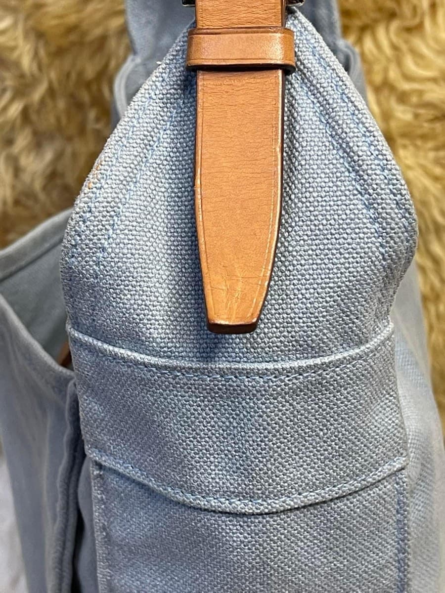 Hermes Marwari Canvas & Leather Shoulder Bag thumbnail 9