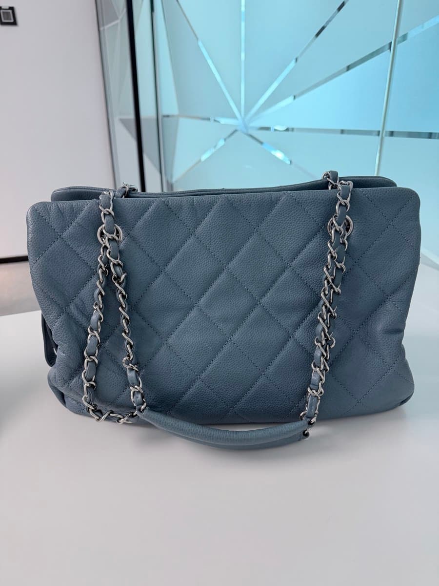 Chanel Quilted Leather Timeless Tote thumbnail 3