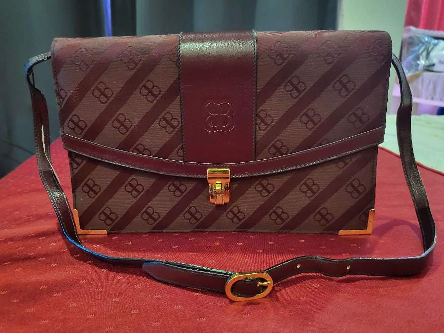 Balenciaga Monogram Canvas Shoulder Bag
