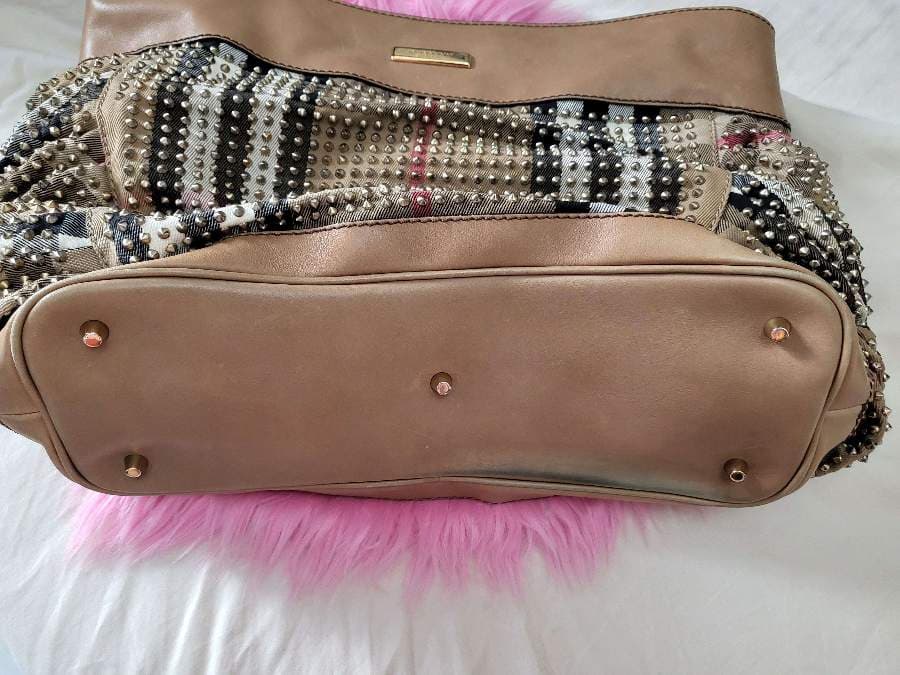 Burberry London Studded Checkered Bag thumbnail 8