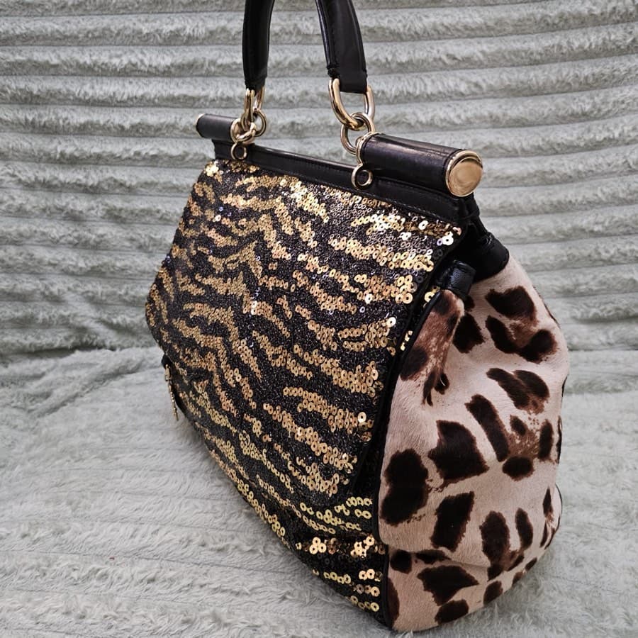 Dolce and Gabbana Sequin Miss Sicily Handbag thumbnail 6