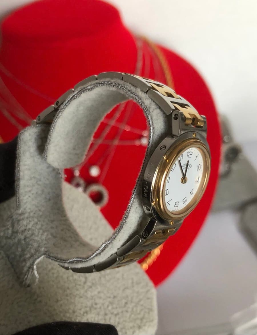 Hermes Clipper Two-Tone Watch thumbnail 6
