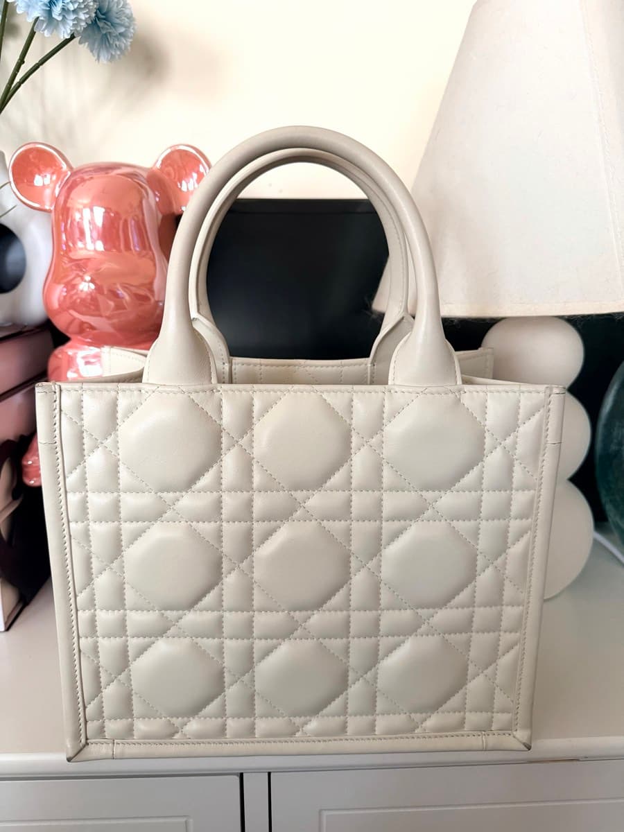 Dior Quilted MacroCannage Leather Small Book Tote thumbnail 2