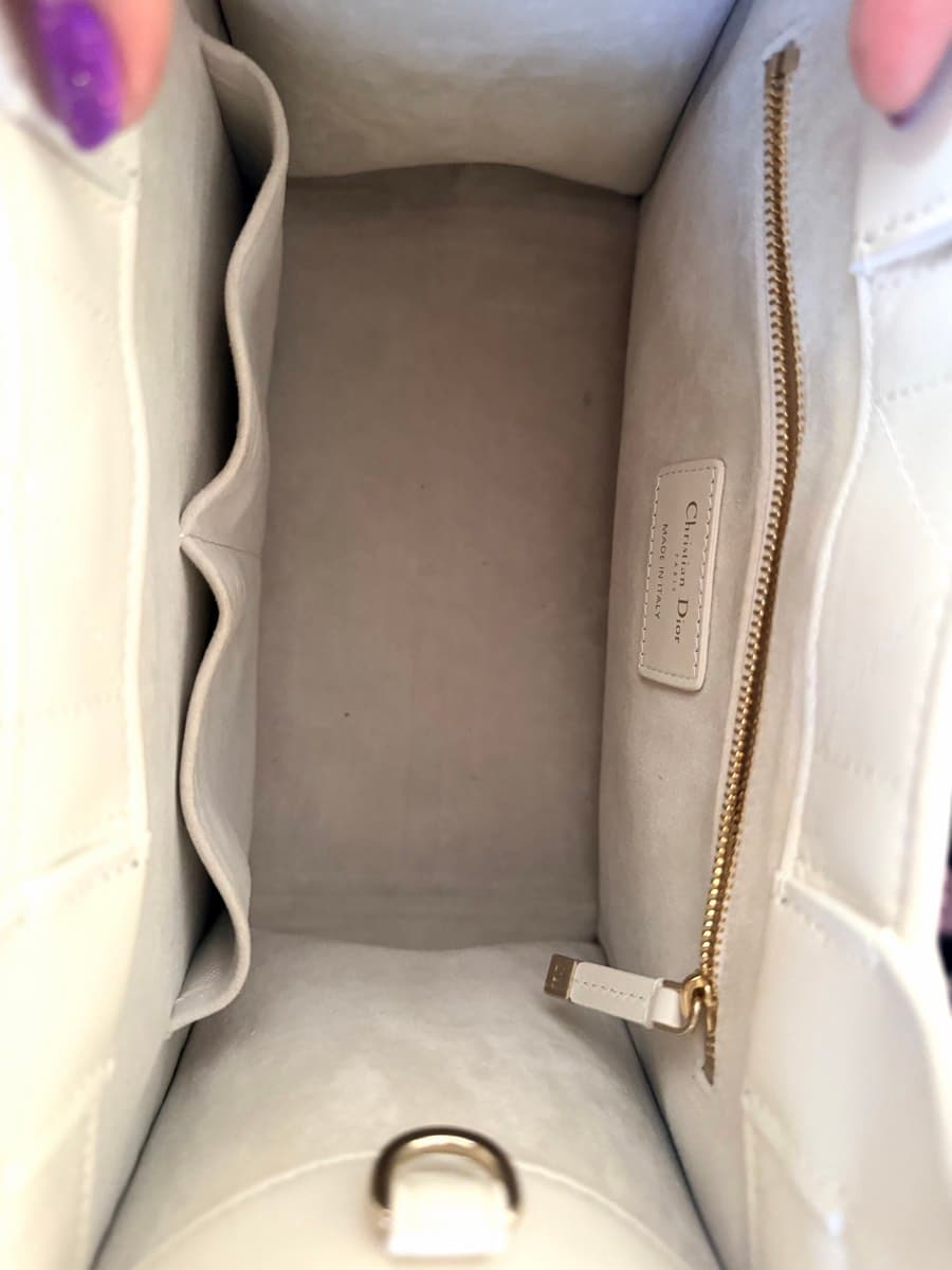 Dior Quilted MacroCannage Leather Small Book Tote thumbnail 8