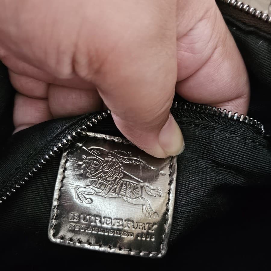 Burberry Check Satchel thumbnail 10
