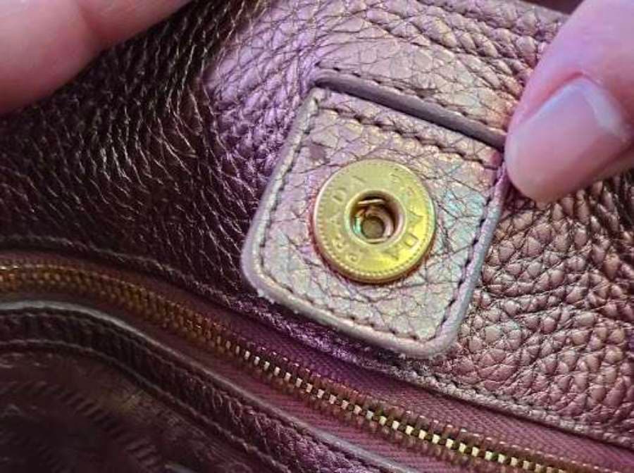 Prada Metallic Leather Hobo Bag thumbnail 6