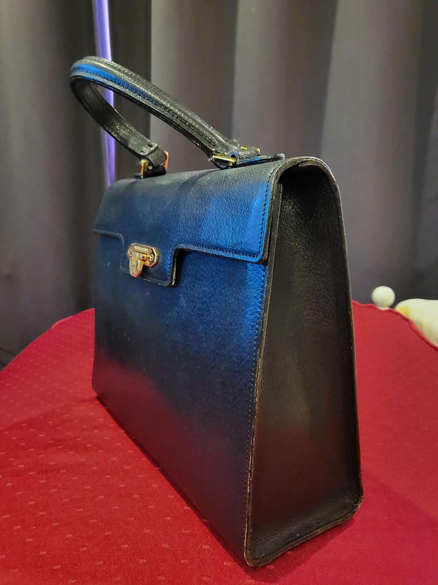 Valentino Garavani Black Leather Top Handle Bag thumbnail 4