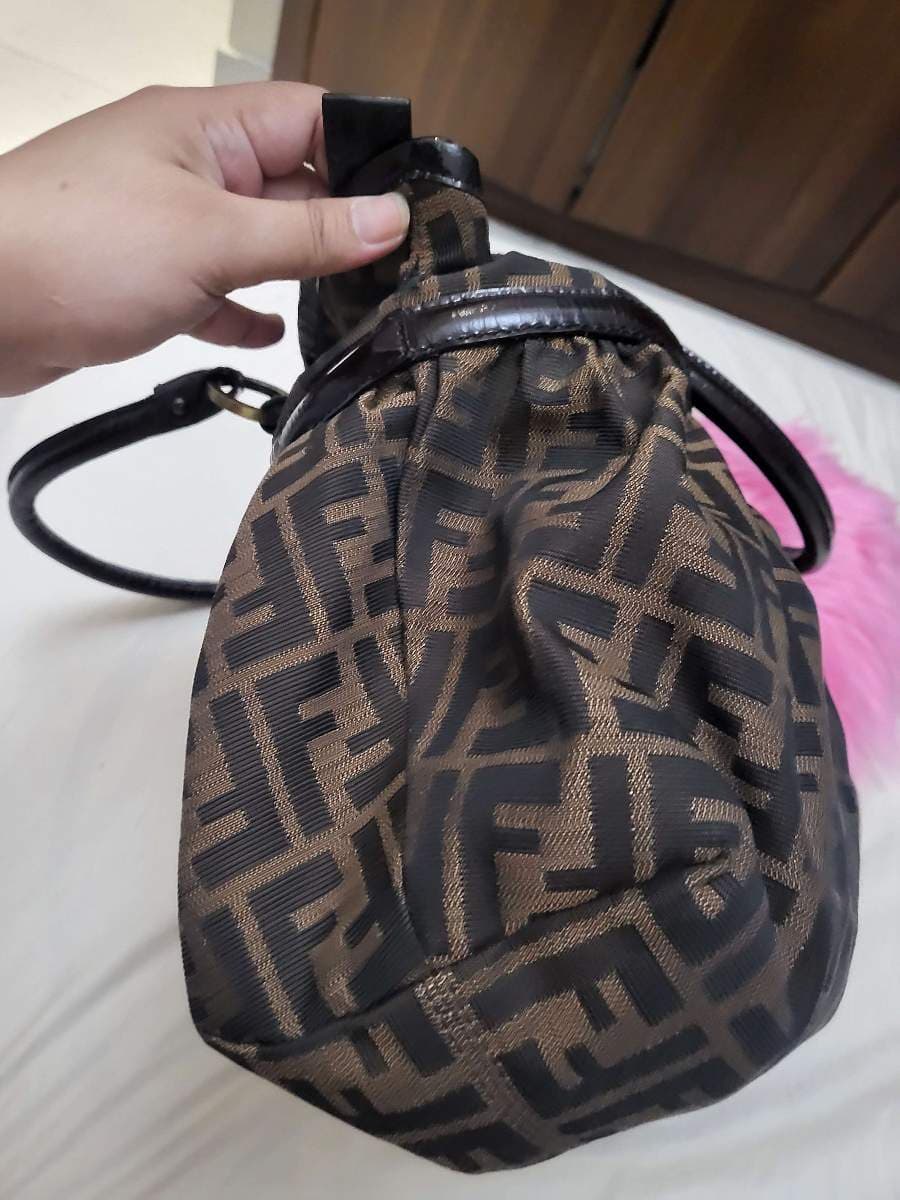 Fendi Zucca Patent Leather Bag thumbnail 10