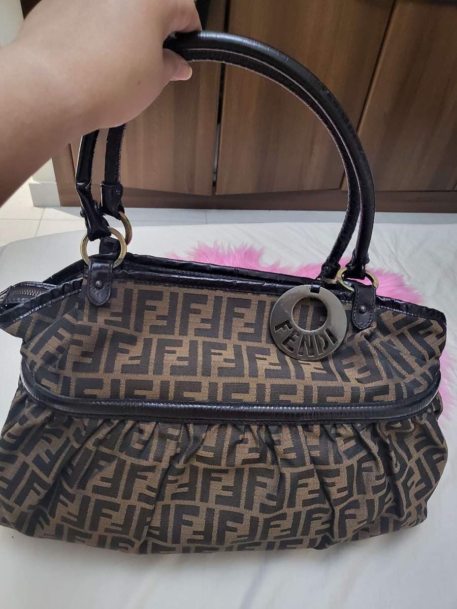 Fendi Zucca Patent Leather Bag thumbnail 3