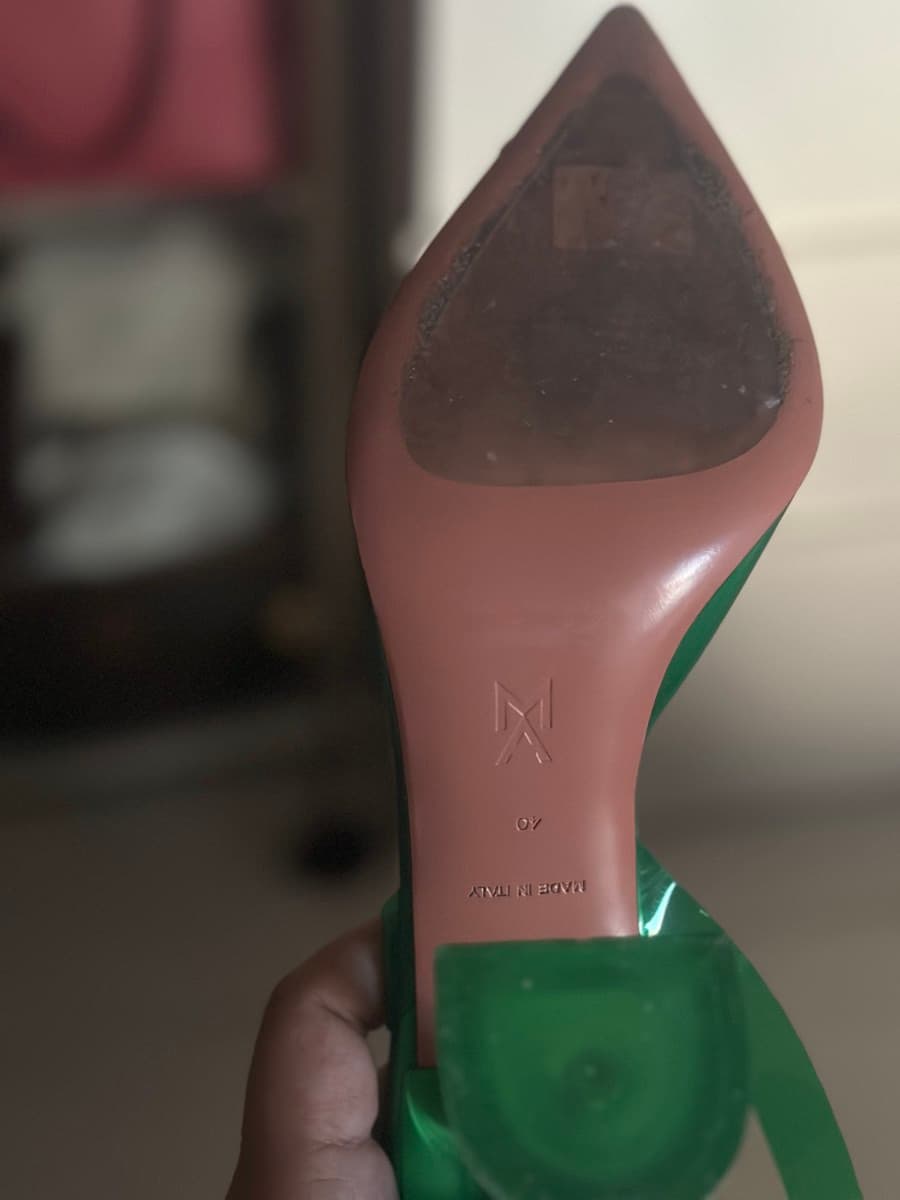 Amina Muaddi Begum Glass Pumps Size 40 thumbnail 10