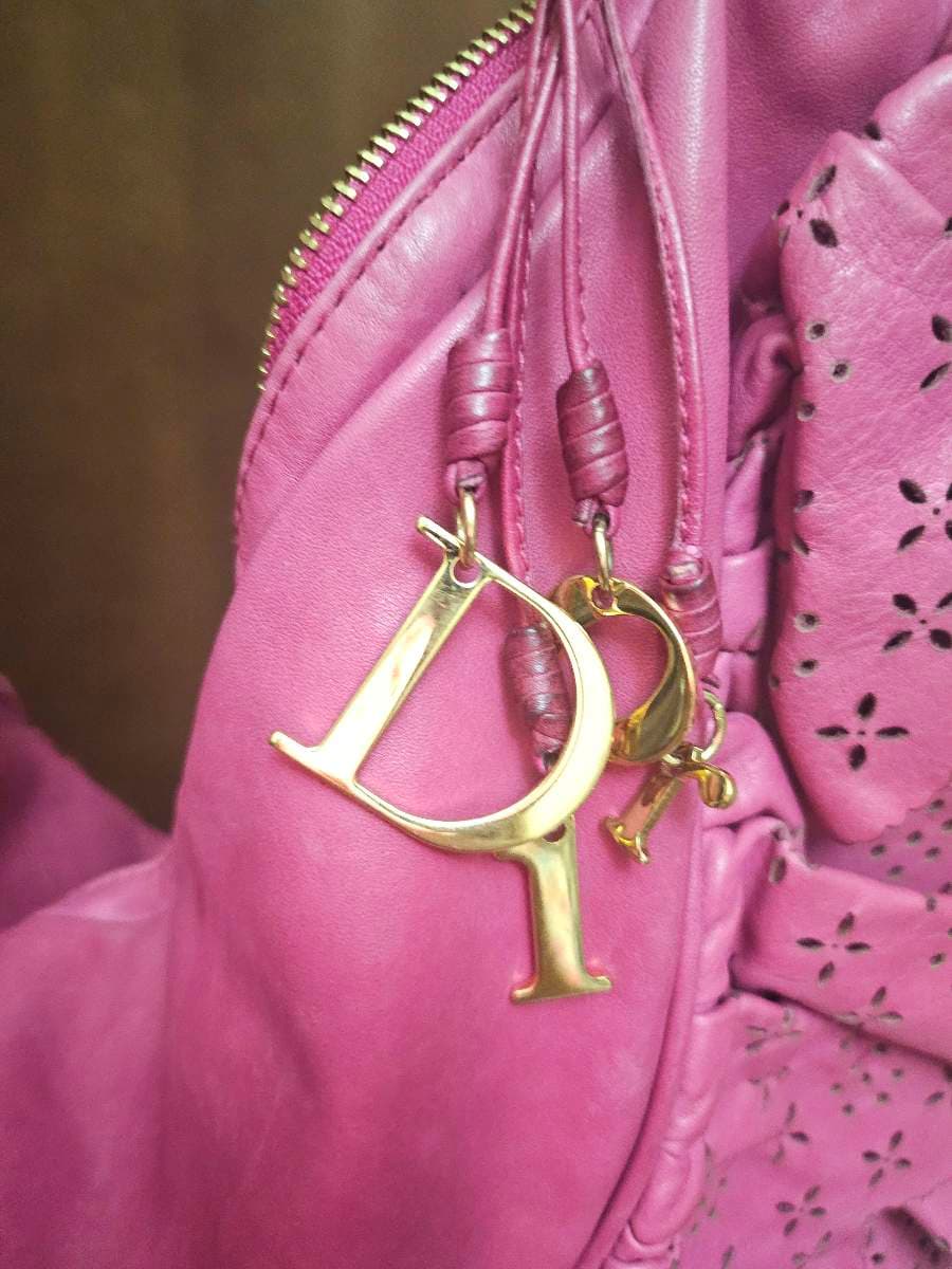 Dior Magenta Perforated Hobo thumbnail 5