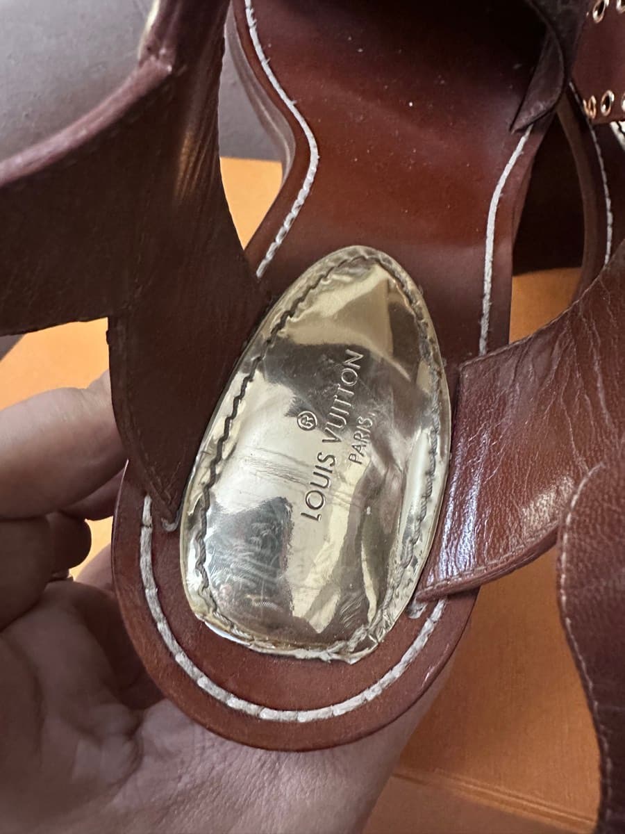 Louis Vuitton Monogram Sandals Size 40 thumbnail 7