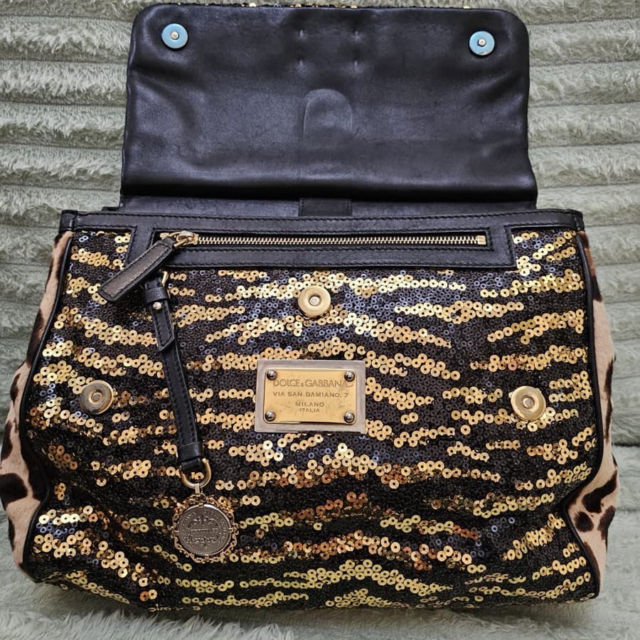 Dolce and Gabbana Sequin Miss Sicily Handbag thumbnail 7