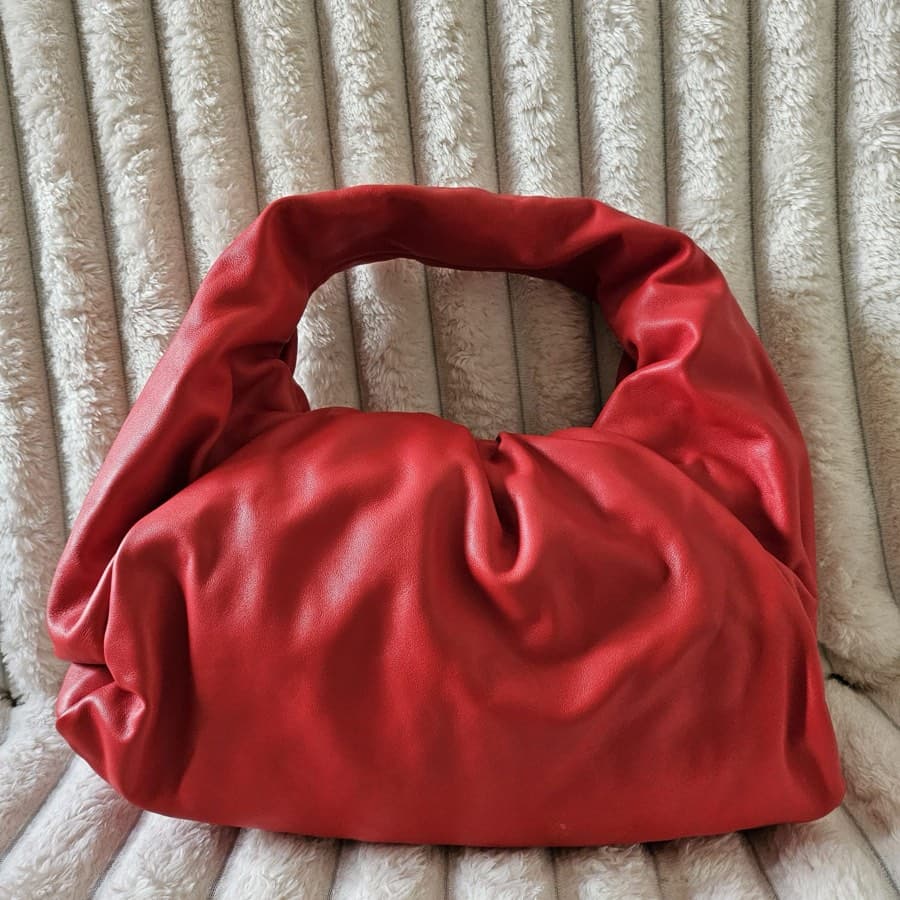 Bottega Veneta Red Shoulder Pouch Bag