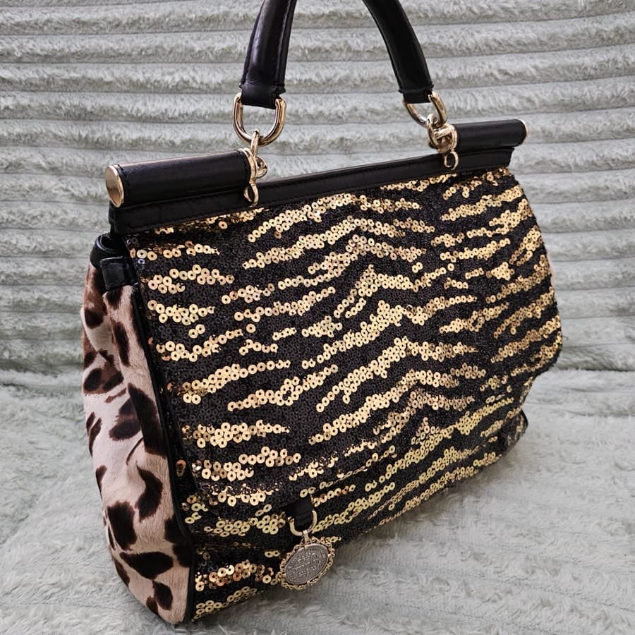 Dolce and Gabbana Sequin Miss Sicily Handbag thumbnail 3